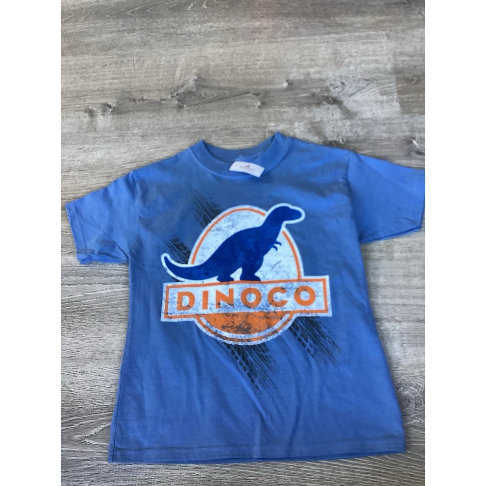 NEW Disney Parks Exclusive Cars Land Dinoco Blue T-Shirt S Small Kids Youth